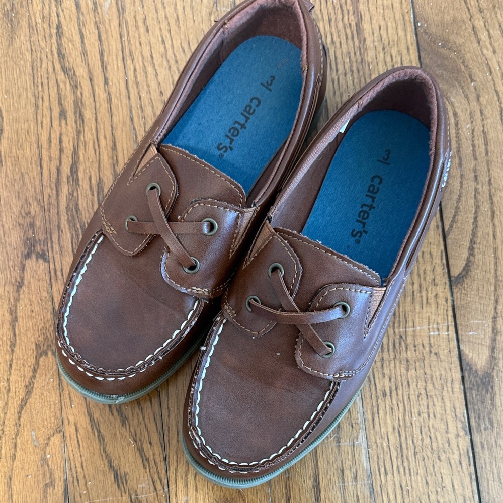 Carter's Boys Brown Boat Shoes size 3